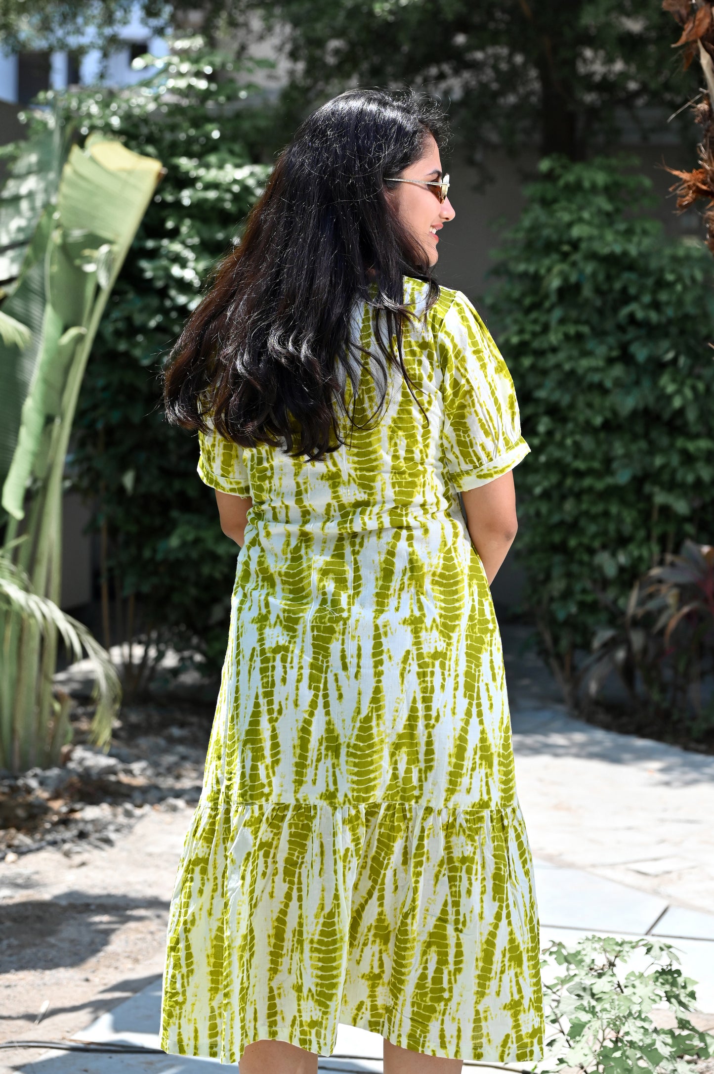 SHIBORI PRINT DRESS