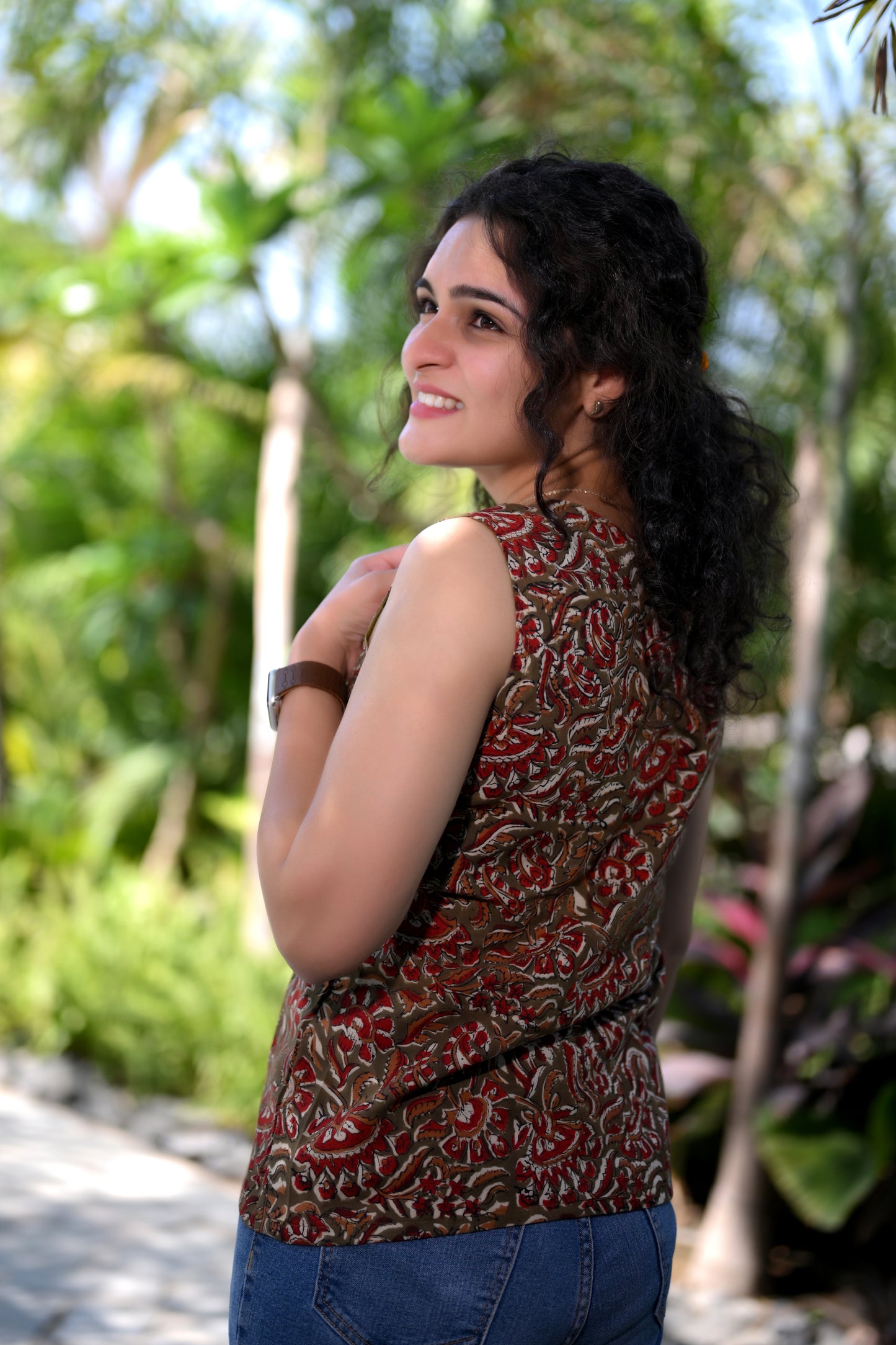 Floral Sleeveless Top