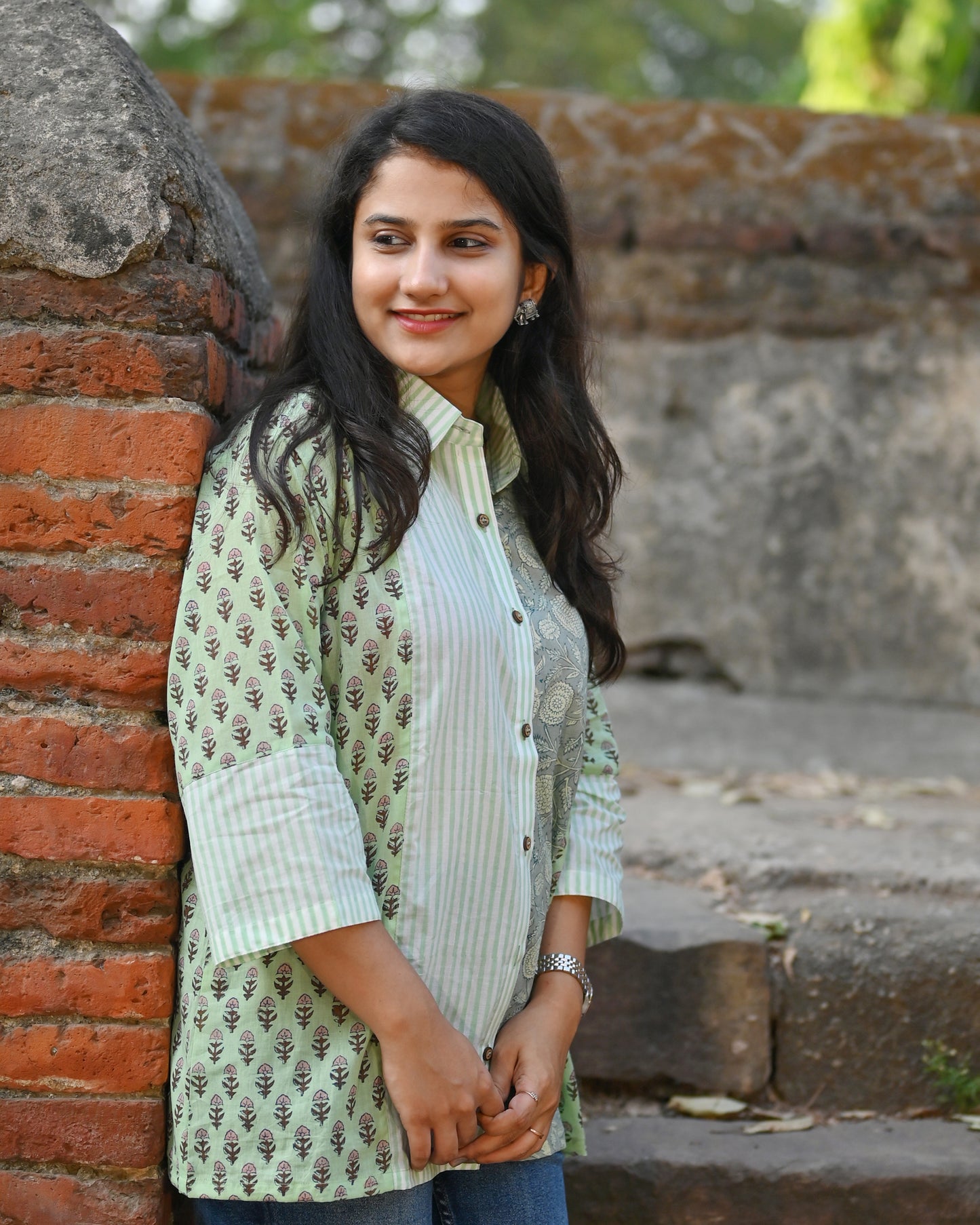 Mint Mosaic Shirt