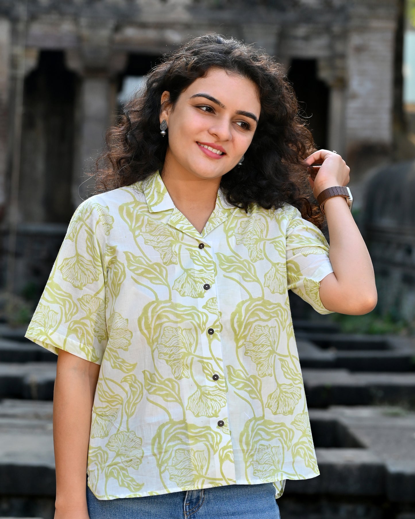 Lime Bloom Shirt