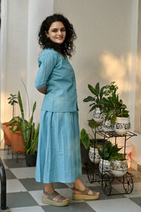 Sky Skirt Type Co-ord Set