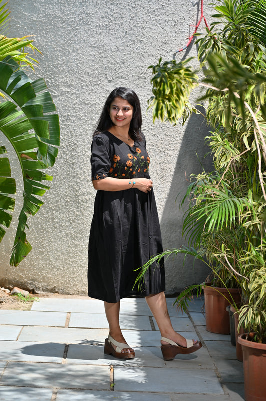 Black Meadow Dress