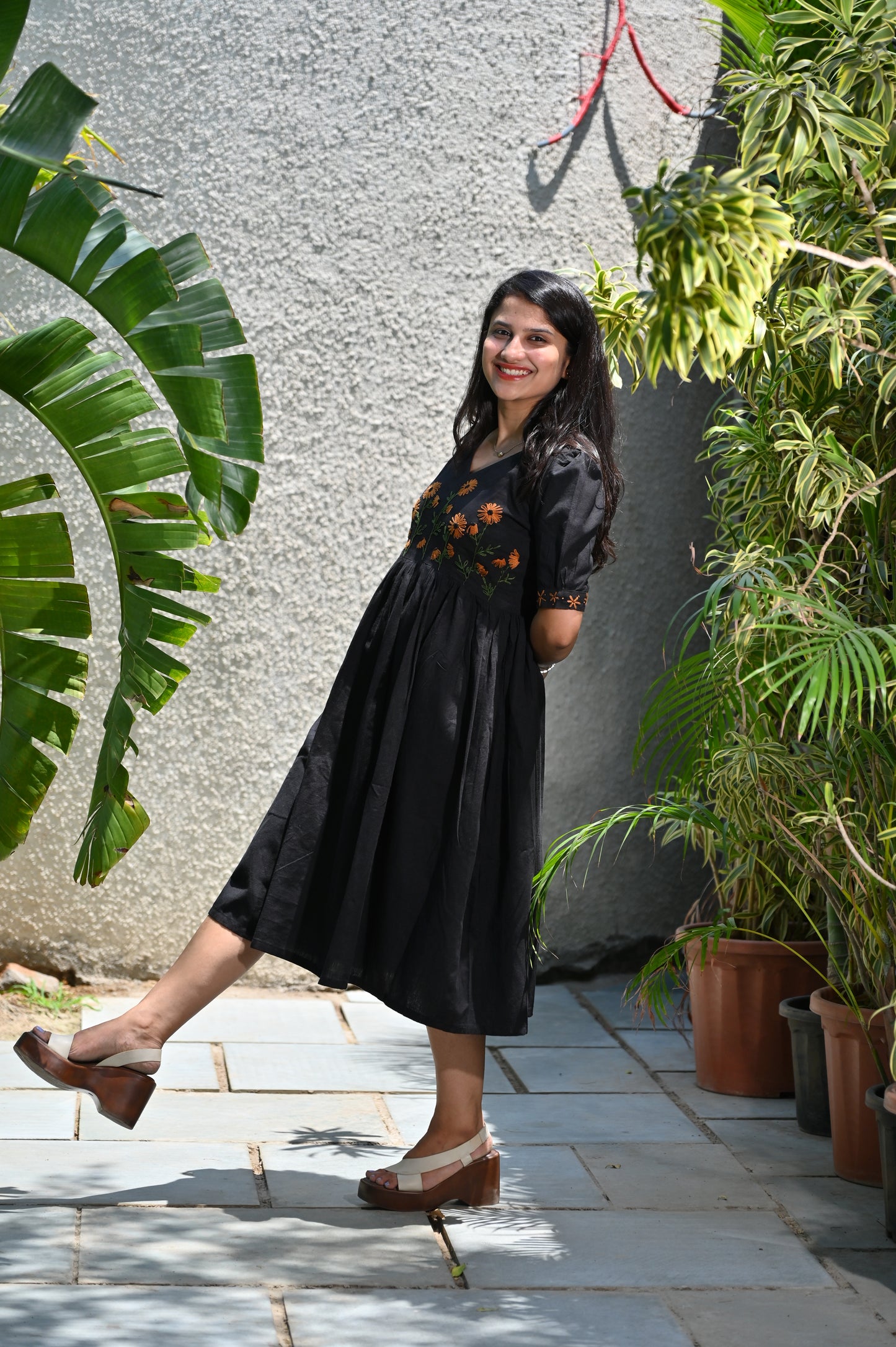 Black Meadow Dress