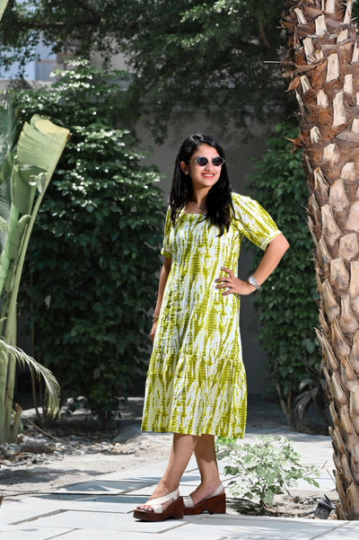 SHIBORI PRINT DRESS