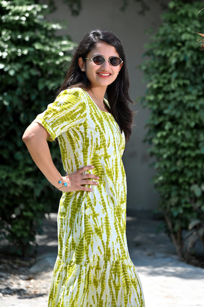 SHIBORI PRINT DRESS