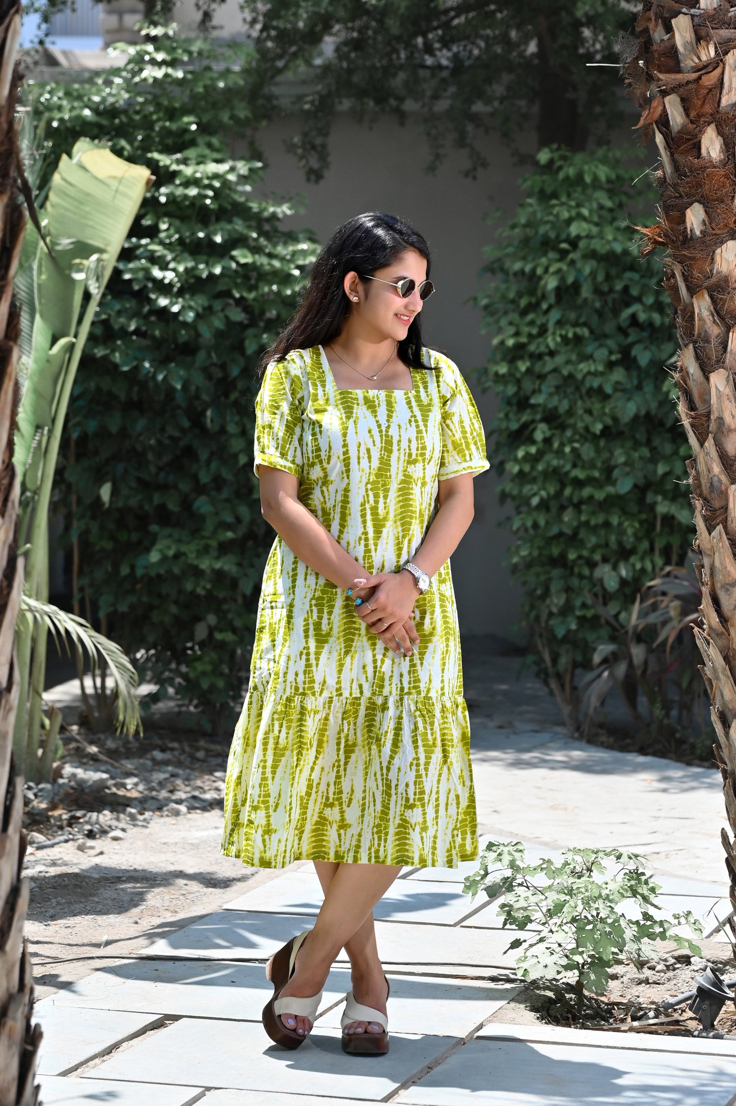 SHIBORI PRINT DRESS