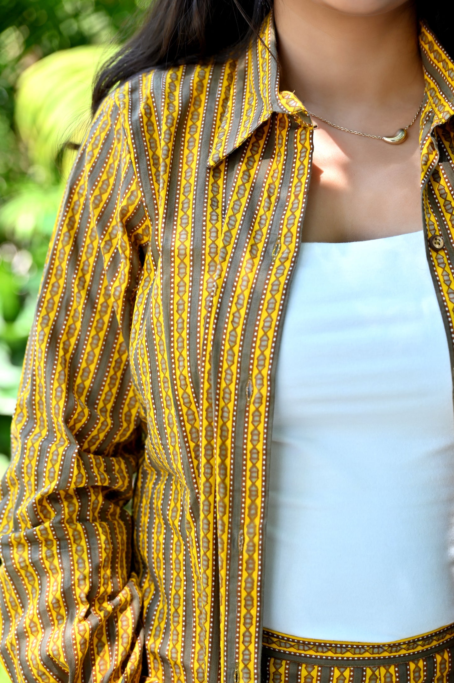 Mustard Stripe Co-ord Set