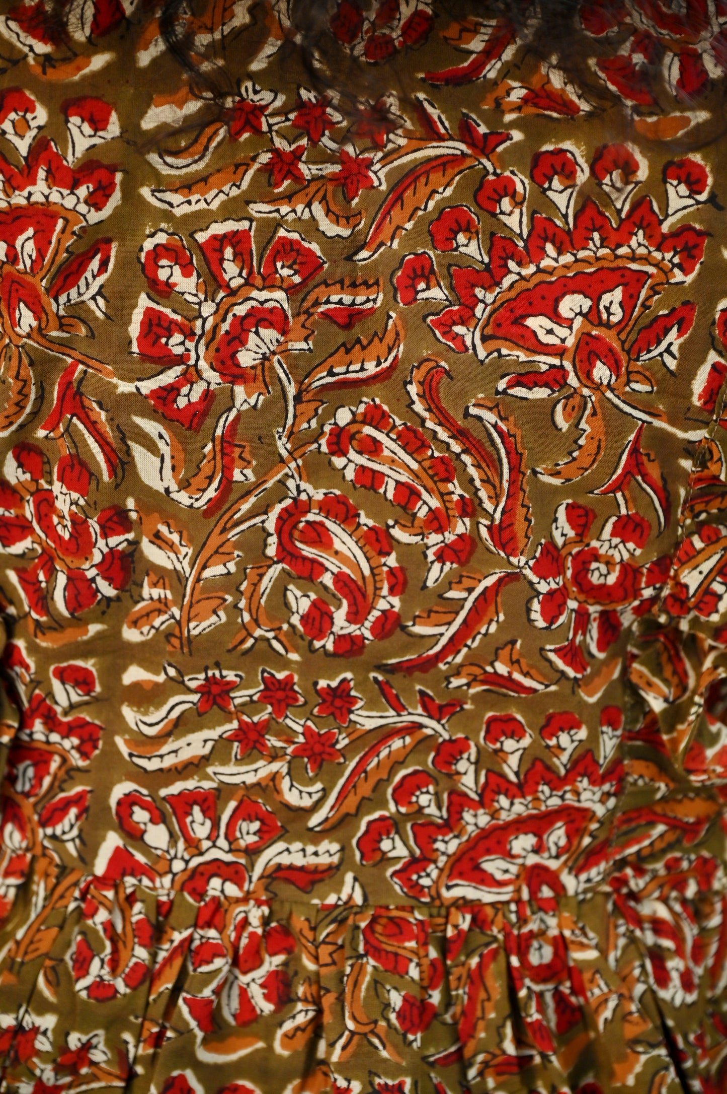 Rust Floral Top