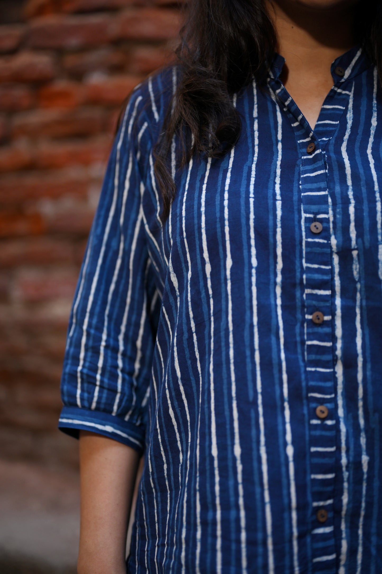Indigo Striped Shirt