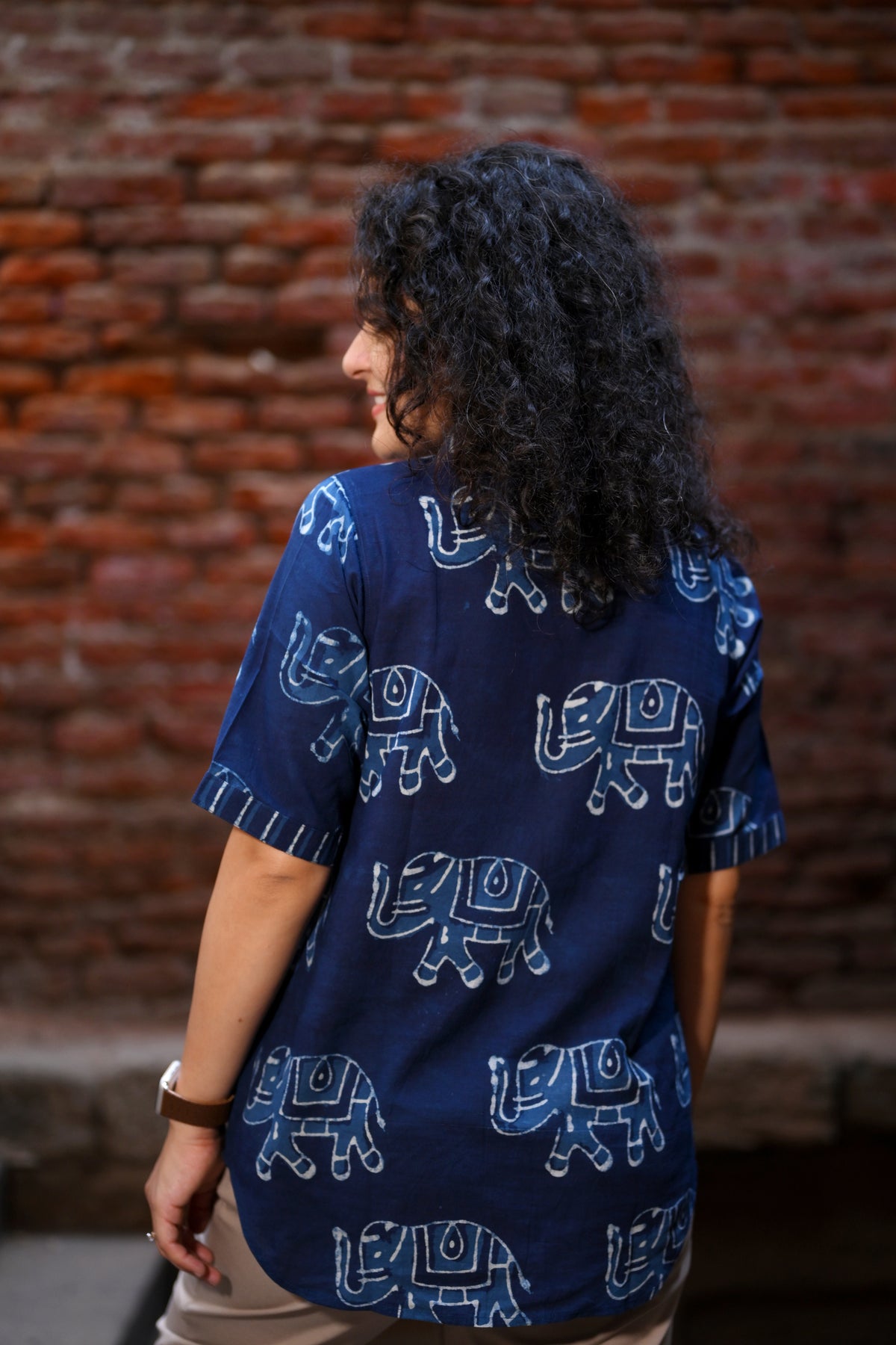 Indigo Haathi printed Shirt