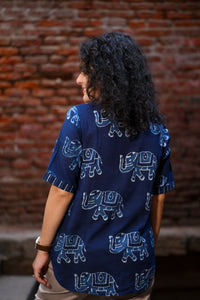 Indigo Haathi printed Shirt
