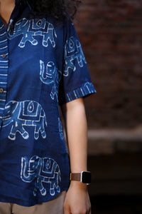 Indigo Haathi printed Shirt