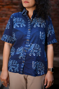 Indigo Haathi printed Shirt