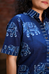 Indigo Haathi printed Shirt