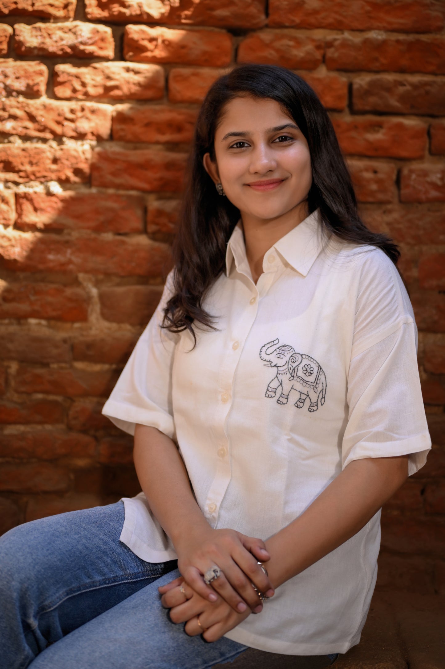 Haathi embroidered shirt
