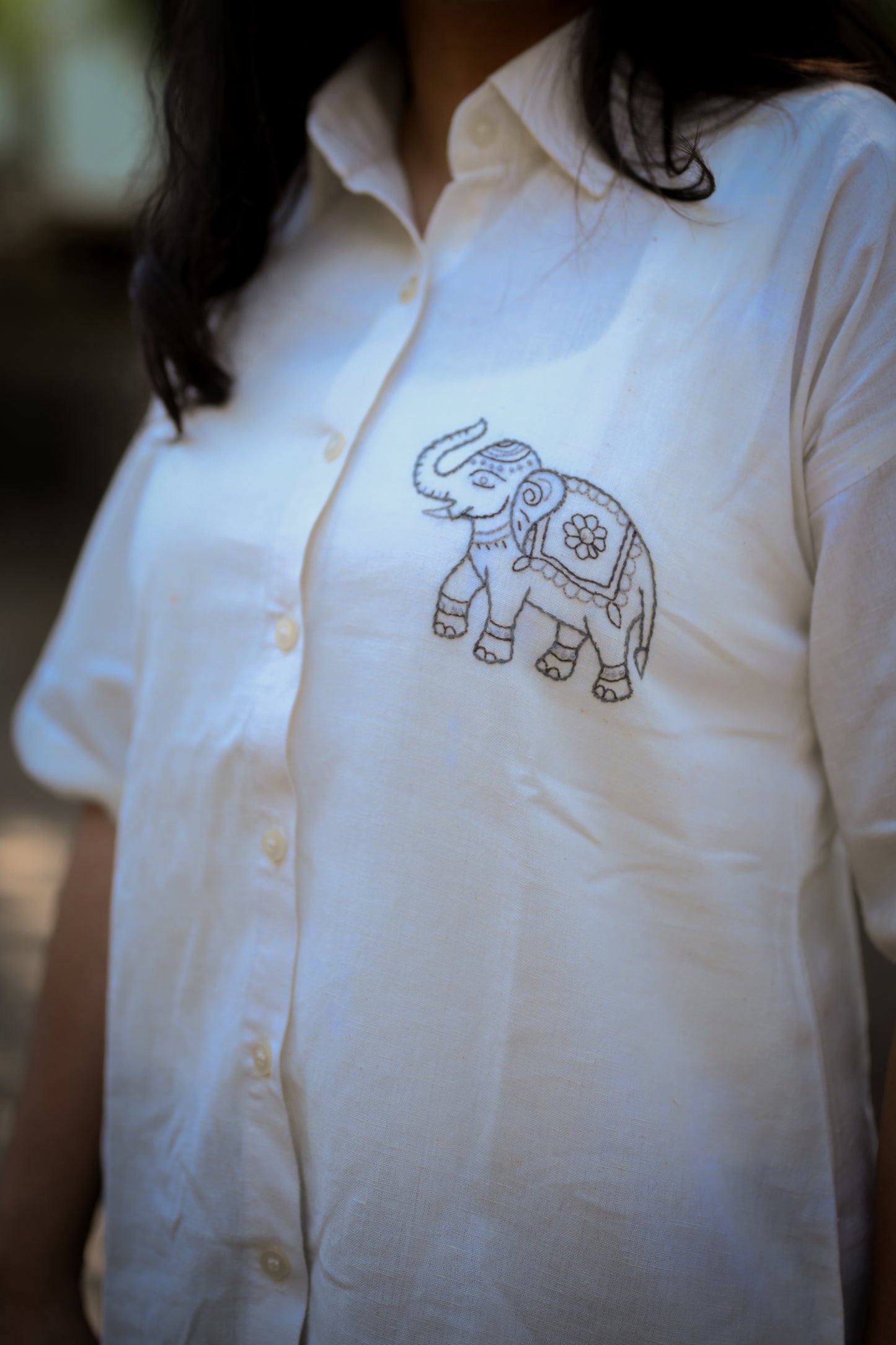 Haathi embroidered shirt