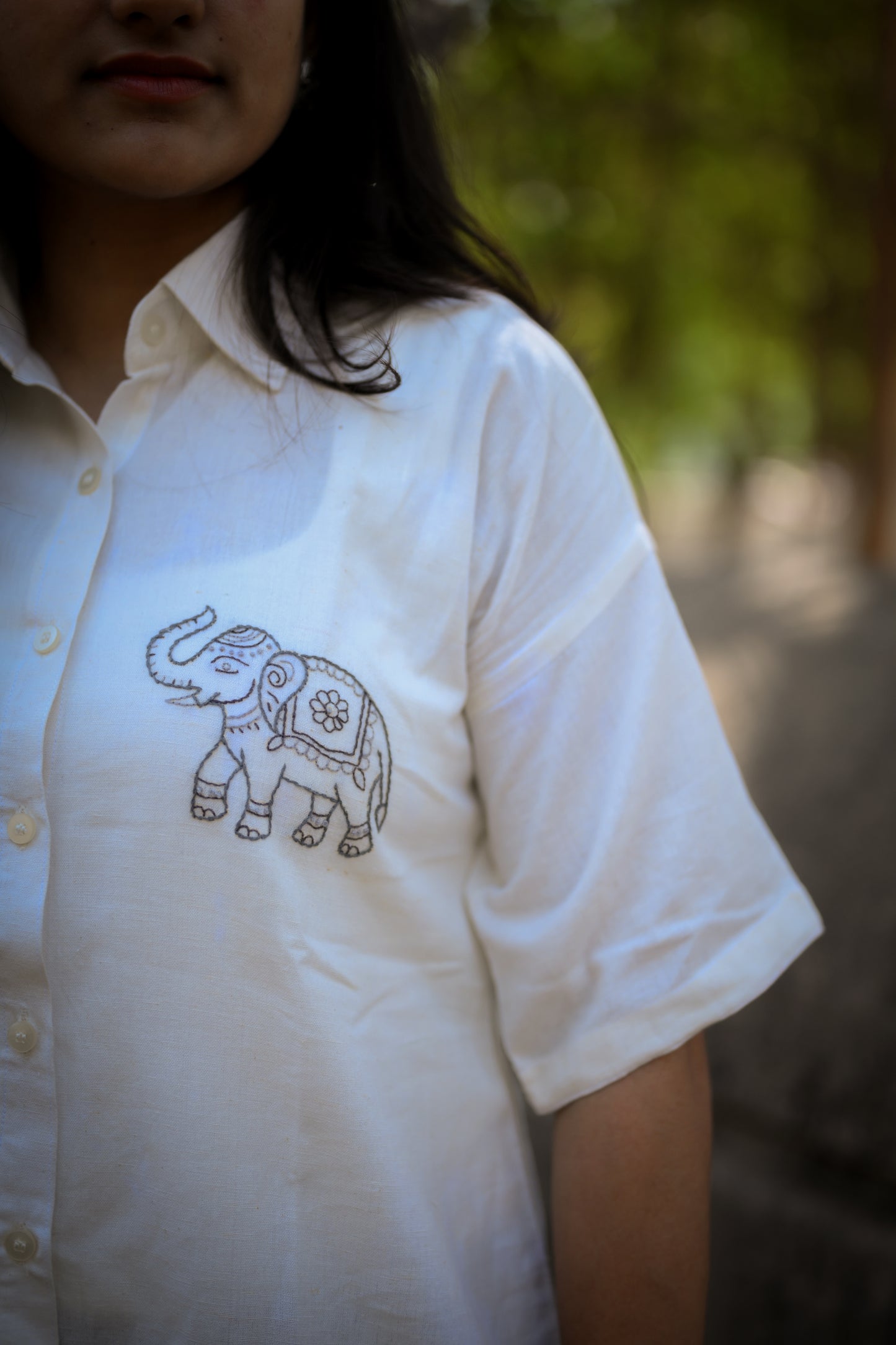 Haathi embroidered shirt