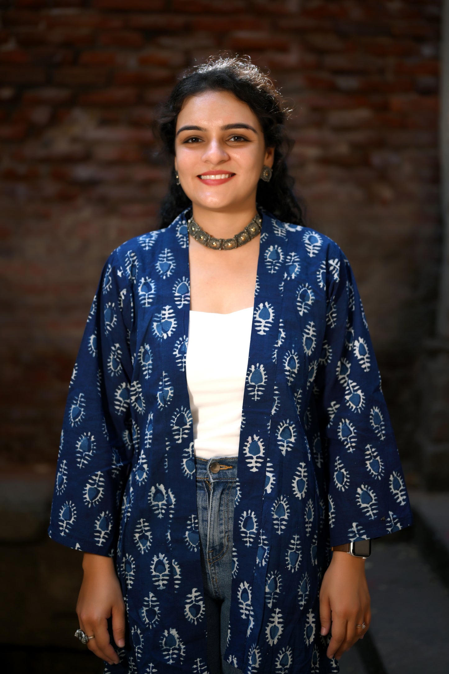 Indigo Dabu Shrug