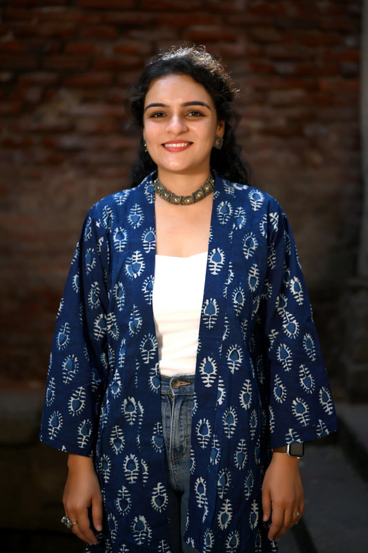 Indigo Dabu Shrug