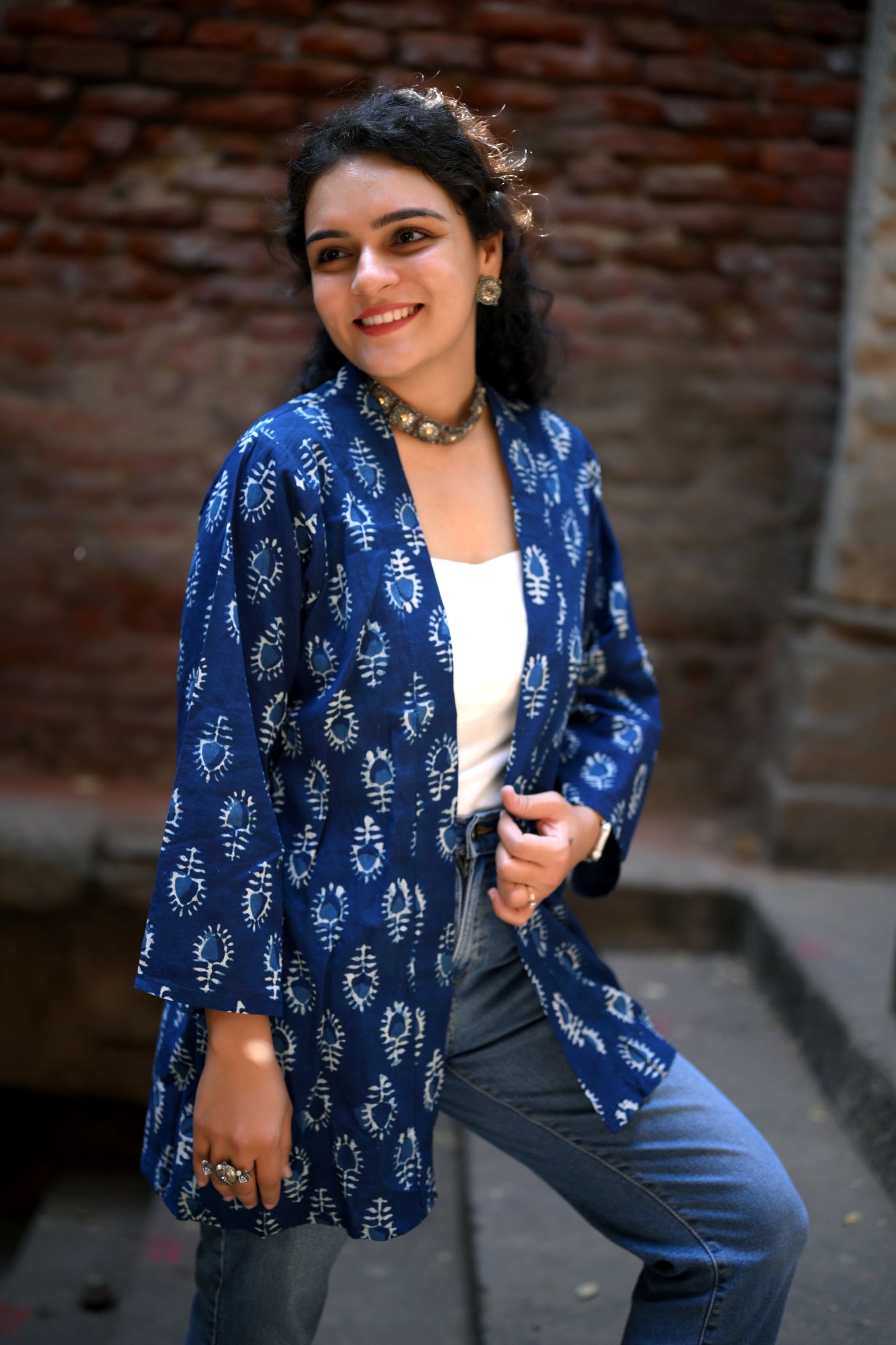 Indigo Dabu Shrug