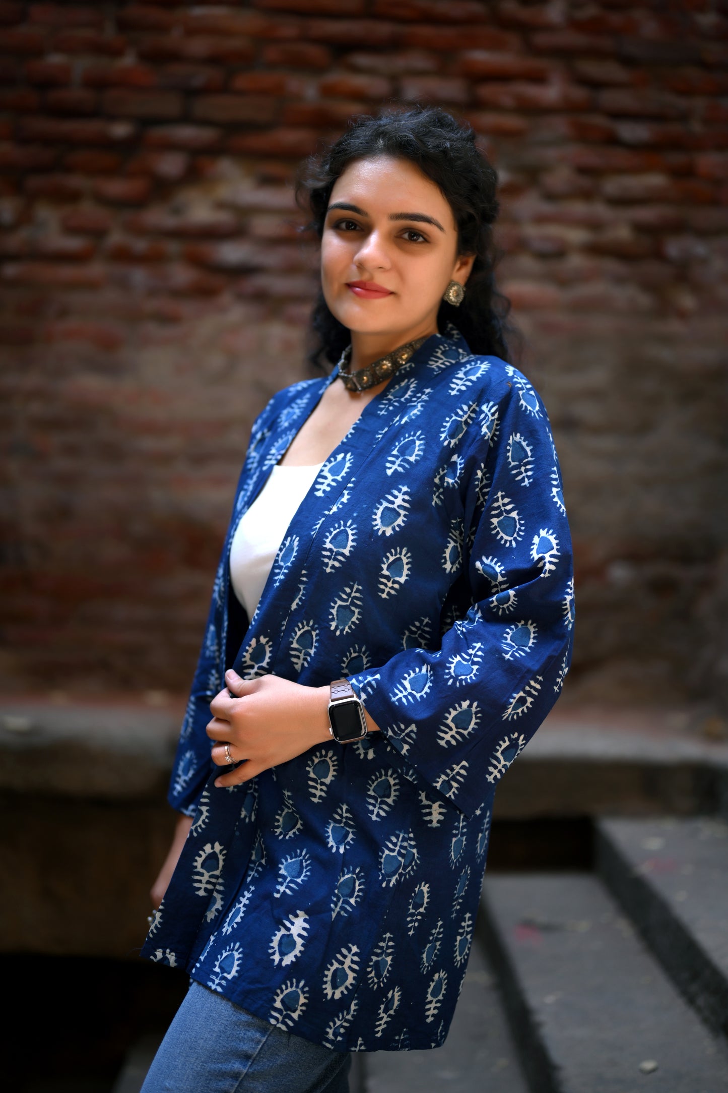 Indigo Dabu Shrug