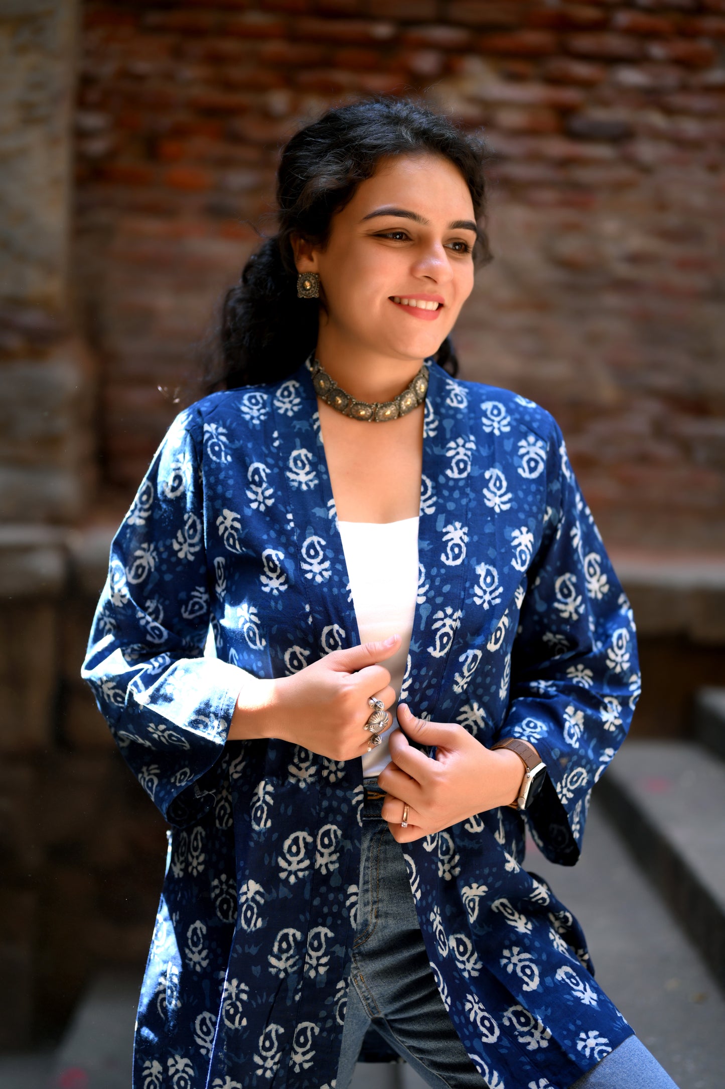 Indigo Dabu Shrug