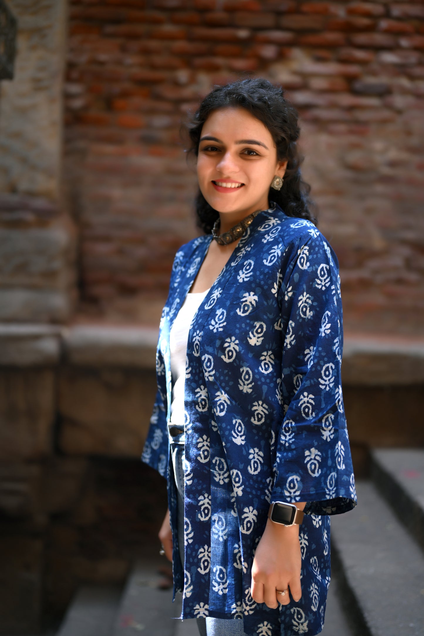 Indigo Dabu Shrug