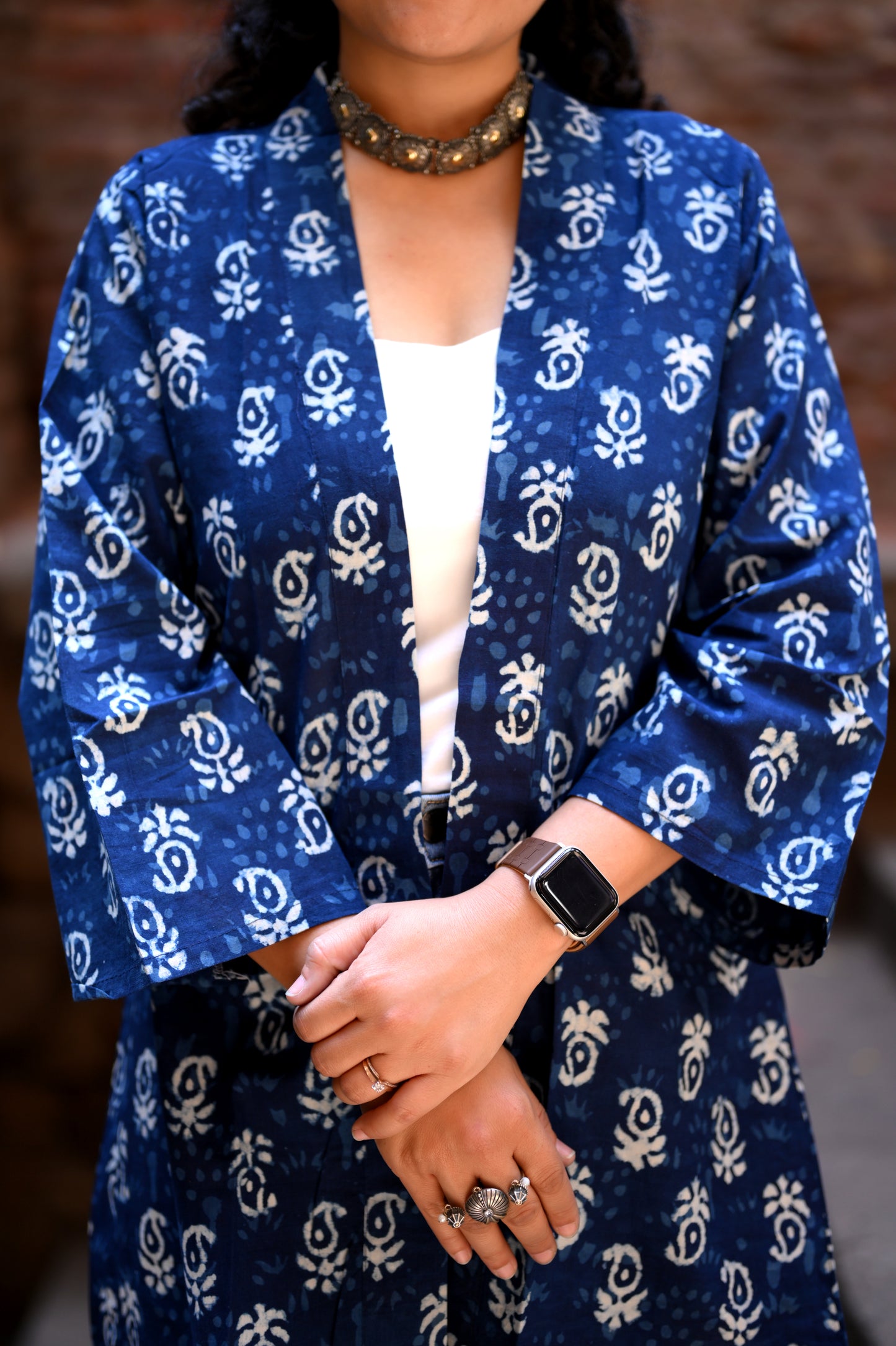 Indigo Dabu Shrug