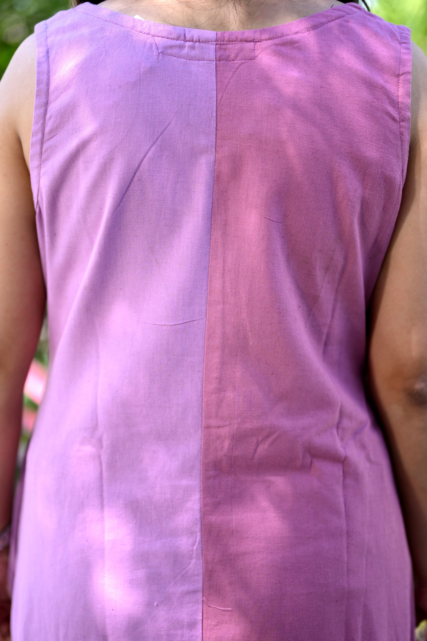 Lavender Cotton Linen Dress
