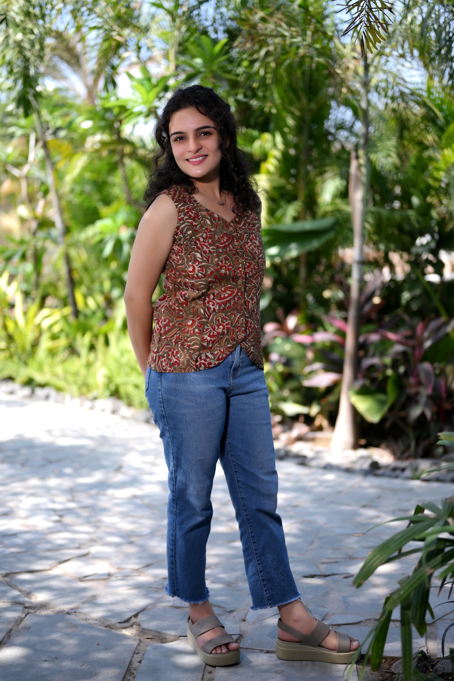 Floral Sleeveless Top