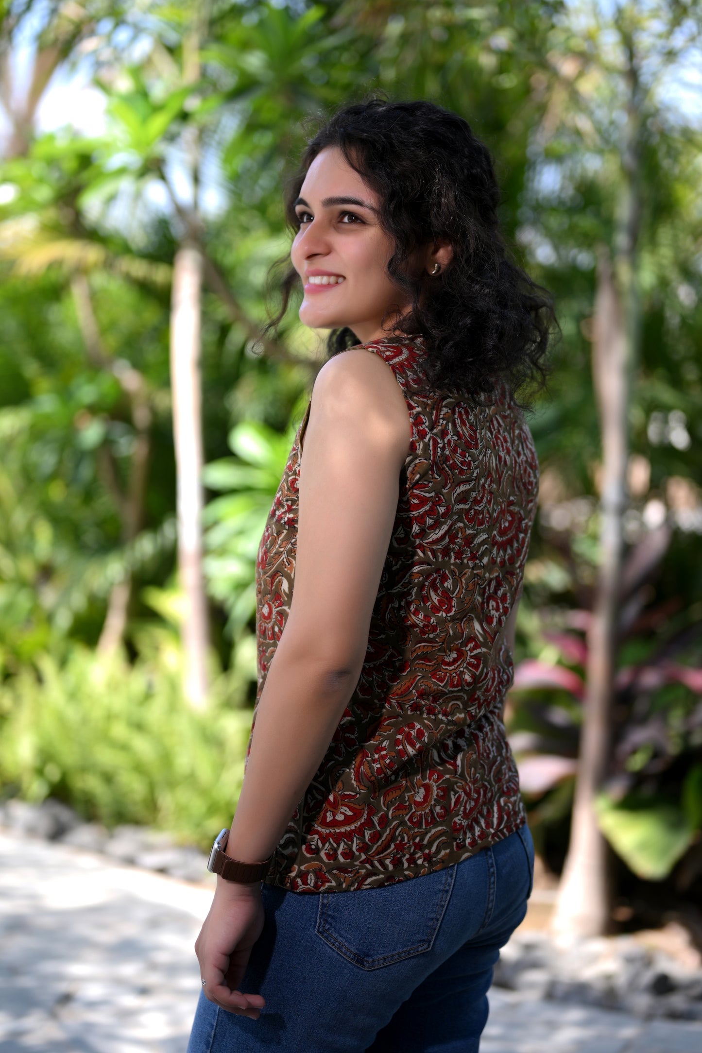 Floral Sleeveless Top